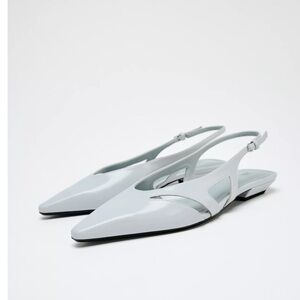 Zara pointed toe slingback flat